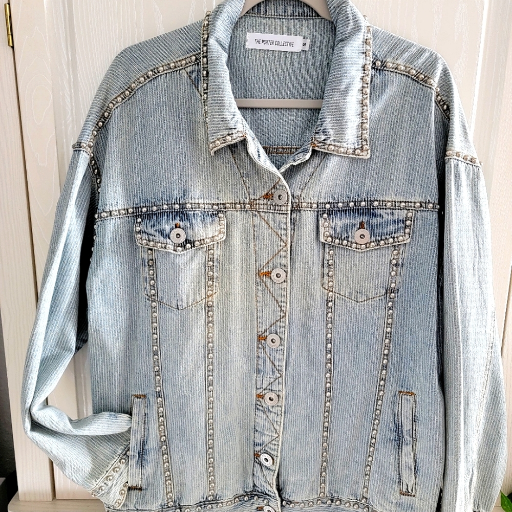 The Porter Collection Studded Jean Jacket